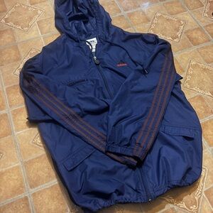Vintage 90s Adidas Windbreaker - Made in Canada - Size Large